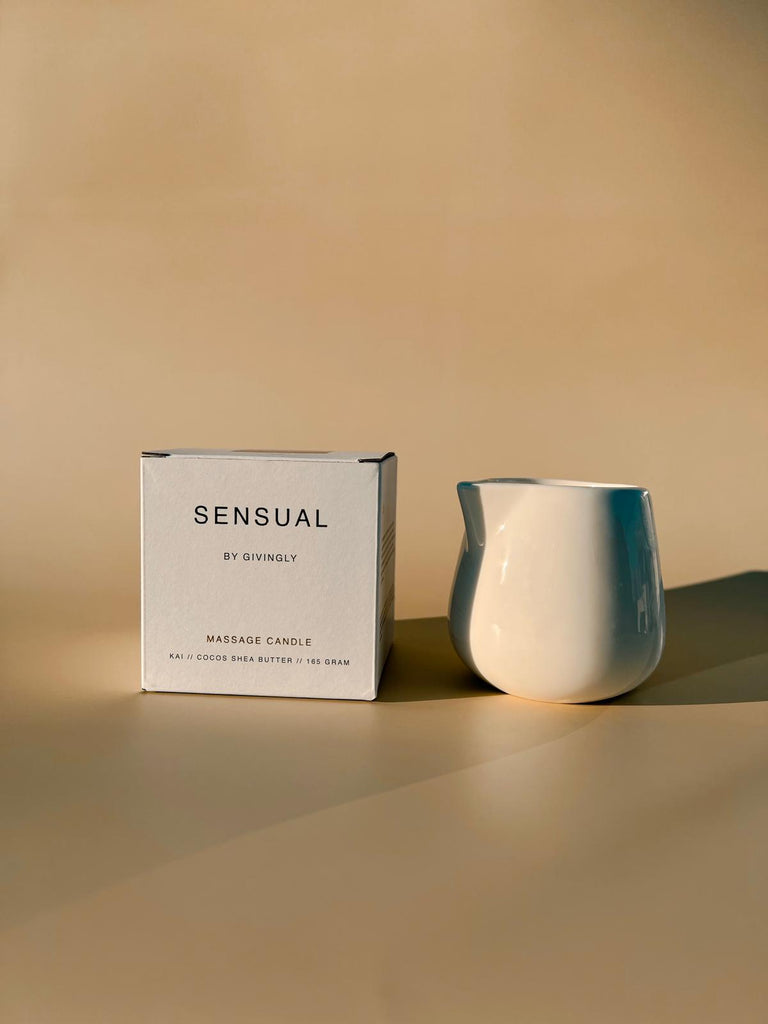De massagekaars van Sensual by Givingly